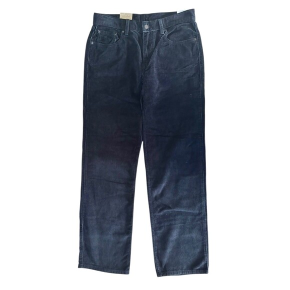 Levi's Women's LOW PRO Mid Rise Straight Leg Corduroy Pants Size 29x30 Black - Picture 1 of 9